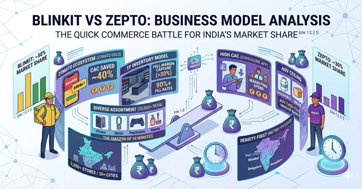 Blinkit vs Zepto business model